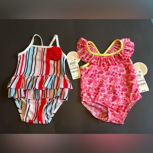 New infant girl 3-6 month swimwear quantity 2
